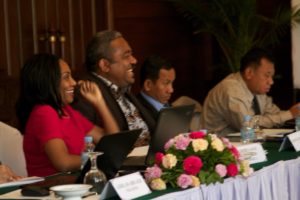 Participants at arms control workshop in Cambodia